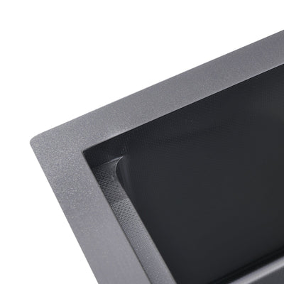 Metora 17"x17" Stainless Steel Concealed RV & Kitchen Bar Workstation Sink with Liftable Pull-Out Faucet and Slow Drop Cover-BS2502