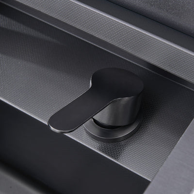 Metora 17"x17" Stainless Steel Concealed RV & Kitchen Bar Workstation Sink with Liftable Pull-Out Faucet and Slow Drop Cover-BS2502