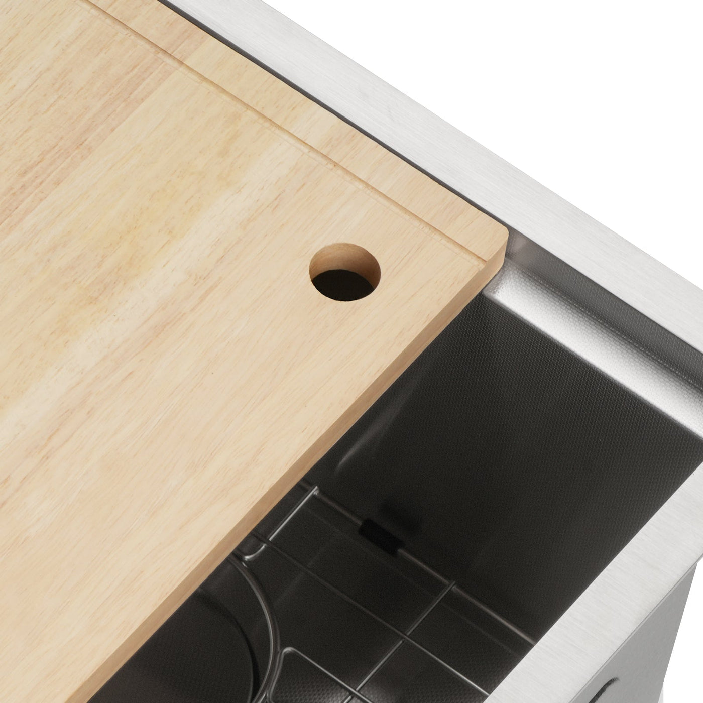 Metora 17"x17" Undermount Stainless Steel Workstation RV & Kitchen Bar Sink with Accessories-BS2501