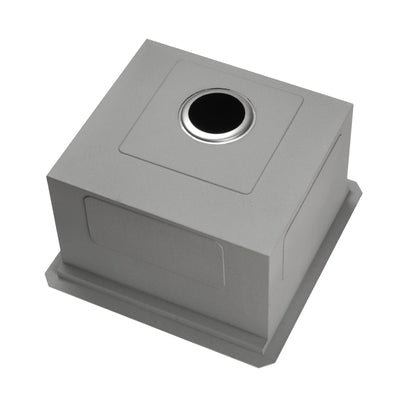 Metora 17"x17" Undermount Stainless Steel Workstation RV & Kitchen Bar Sink-BS2501 with 1/2 HP Garbage Disposal-LGD-513