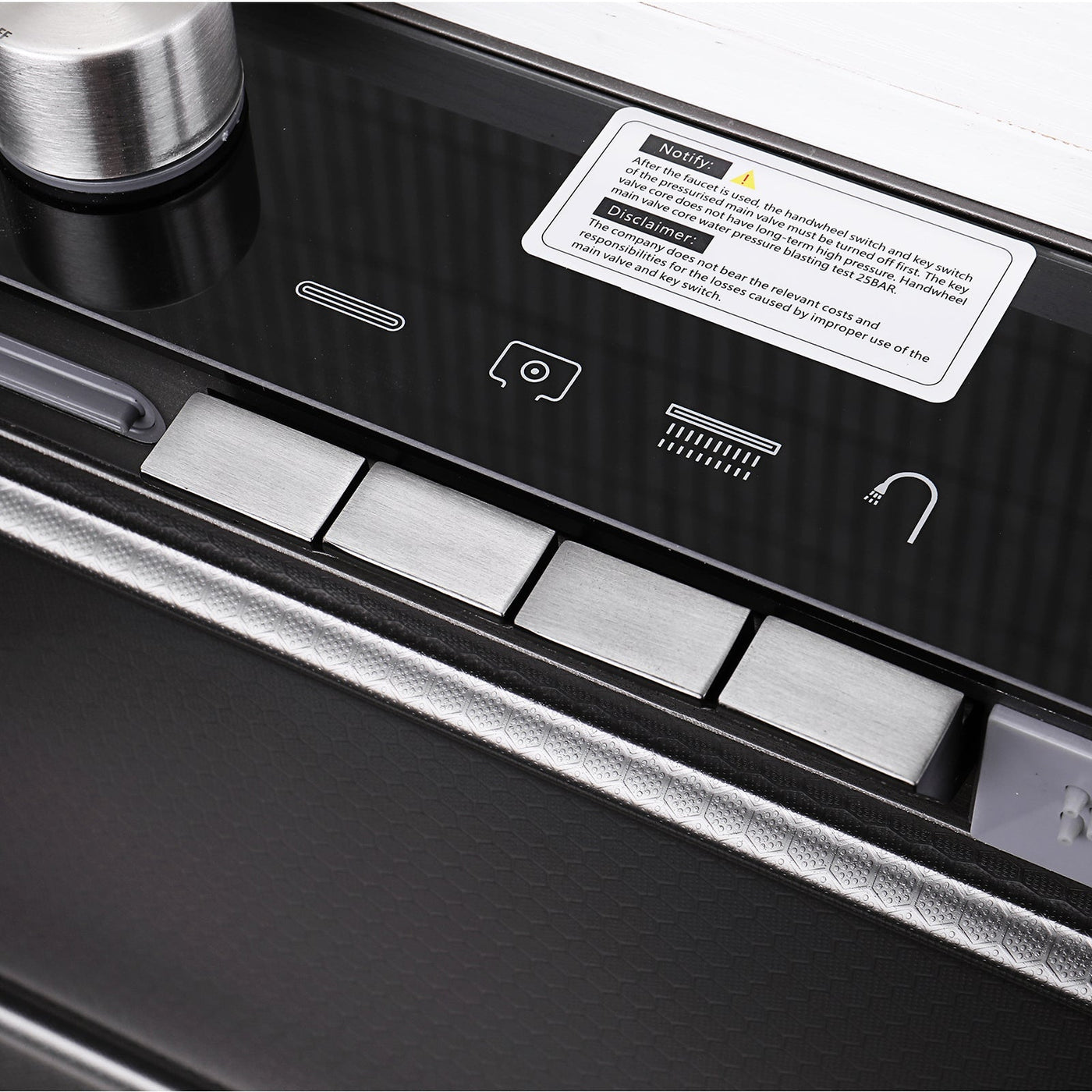 Metora 33"x22" Waterfall Stainless Steel Single Bowl Workstation Kitchen Sink with Digital Temperature Display-KS2206L-PRO