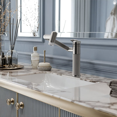 Metora 360° Rotatable Single-Hole Bathroom Faucet-BF2208