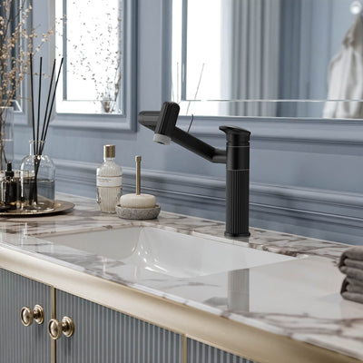 Metora 360° Rotatable Single-Hole Bathroom Faucet-BF2208