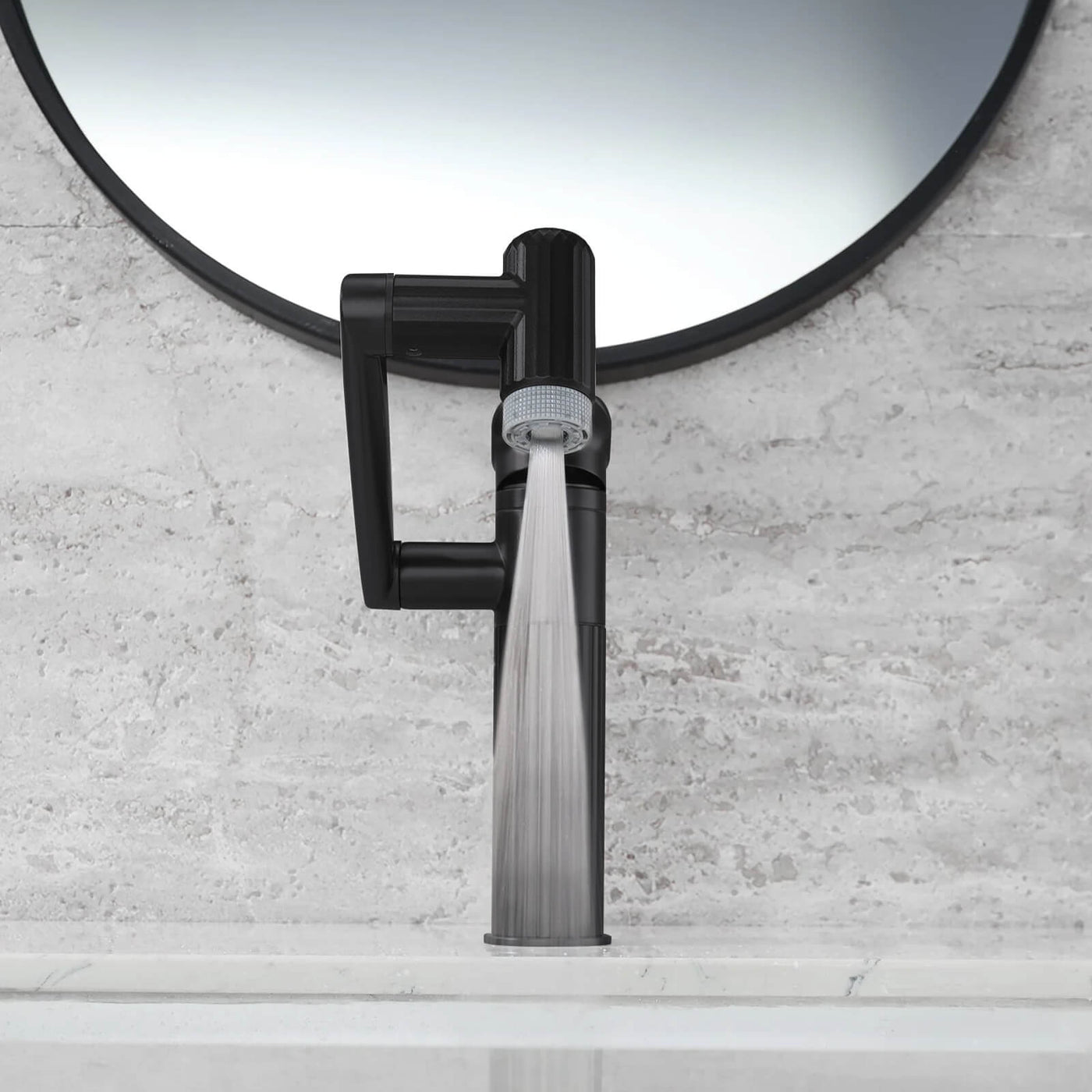 Metora 360° Rotatable Single-Hole Bathroom Faucet-BF2208