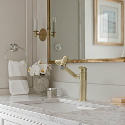 Metora 360° Rotatable Single-Hole Bathroom Faucet-BF2208