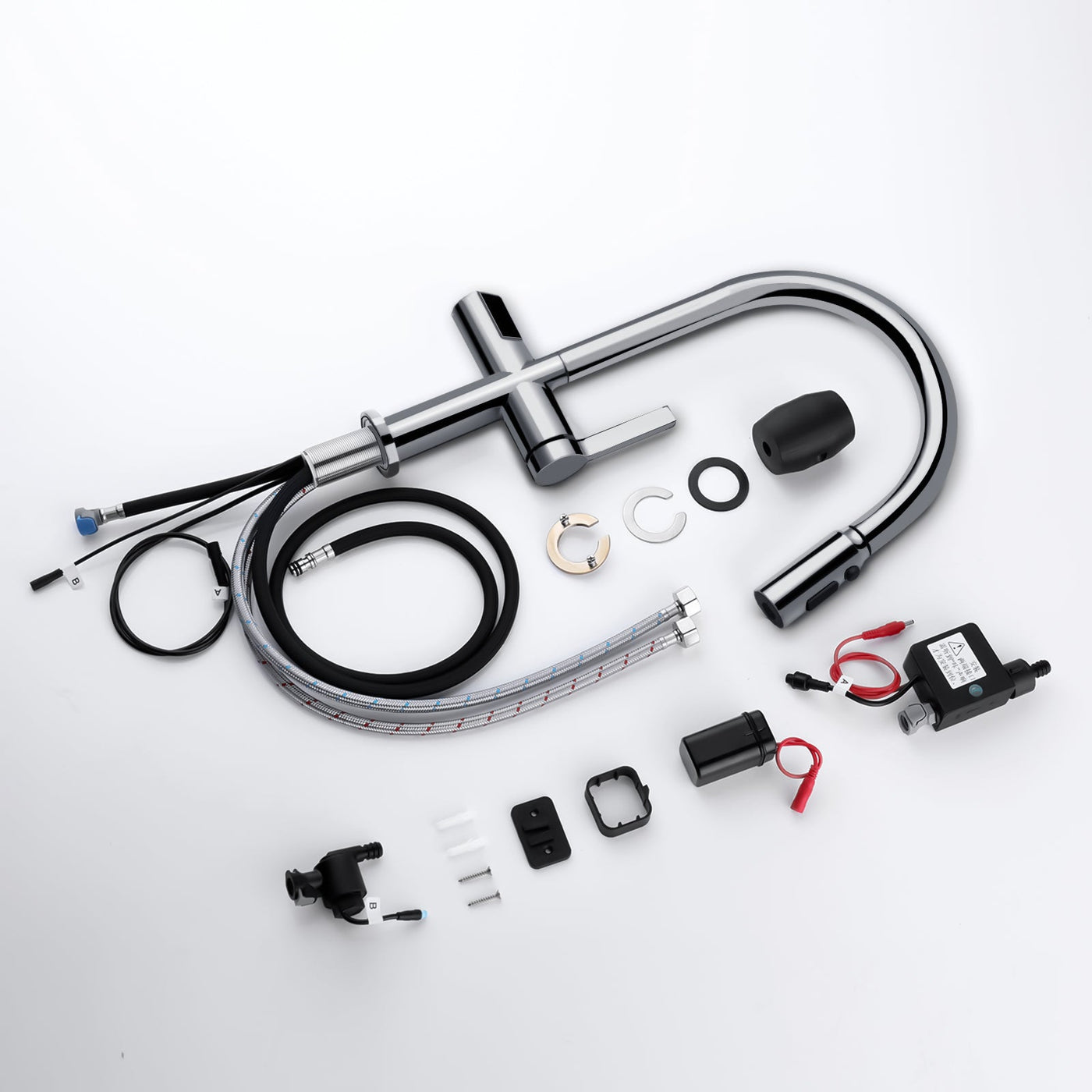 Metora Touchless Sensor & Pull-Down Kitchen Faucet with Temperature Display-KF2206