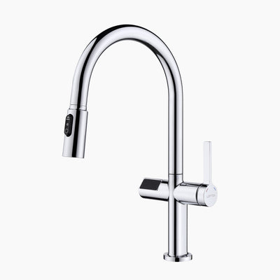 Metora Touchless Sensor & Pull-Down Kitchen Faucet with Temperature Display-KF2206