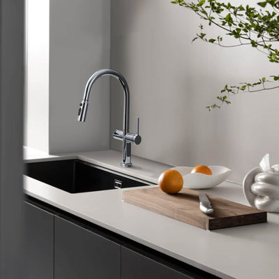 Metora Touchless Sensor & Pull-Down Kitchen Faucet with Temperature Display-KF2206