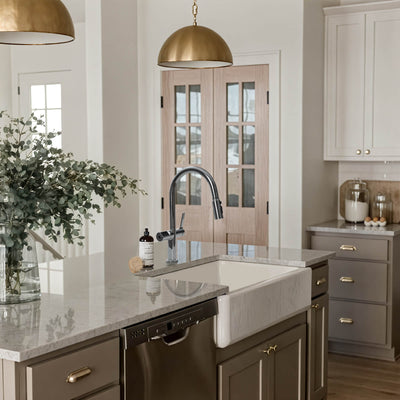 Metora Touchless Sensor & Pull-Down Kitchen Faucet with Temperature Display-KF2206