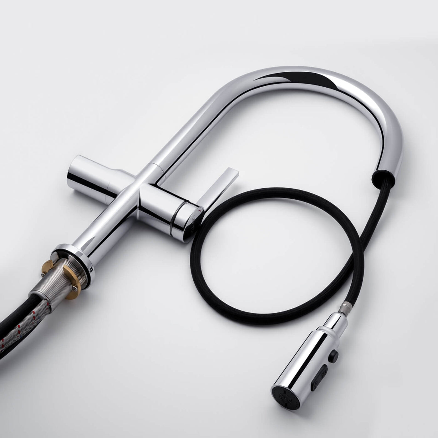 Metora Touchless Sensor & Pull-Down Kitchen Faucet with Temperature Display-KF2206