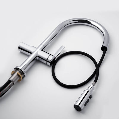 Metora Touchless Sensor & Pull-Down Kitchen Faucet with Temperature Display-KF2206