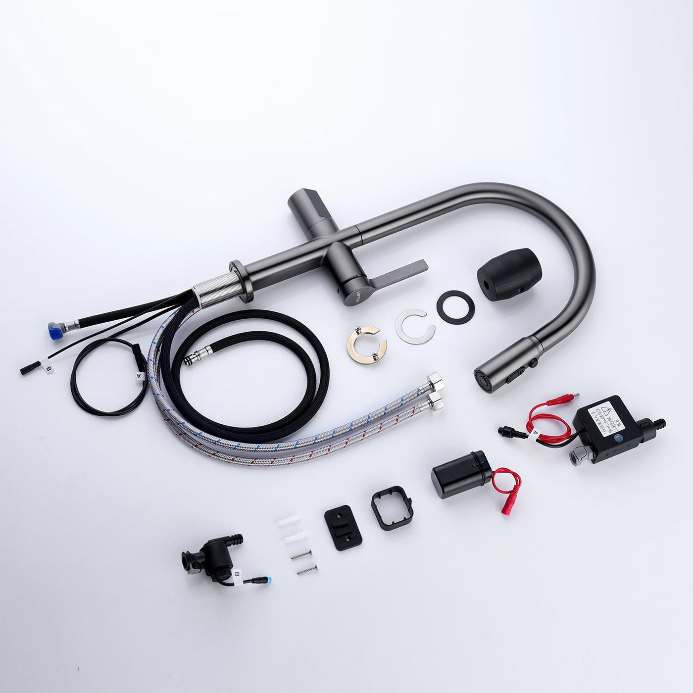 Metora Touchless Sensor & Pull-Down Kitchen Faucet with Temperature Display-KF2206