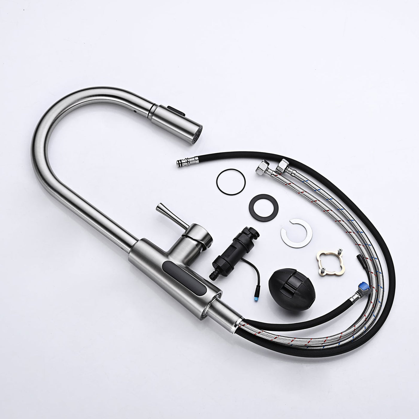 Metora Modern Pull-Down Kitchen Faucet with Temperature Display-KF2501