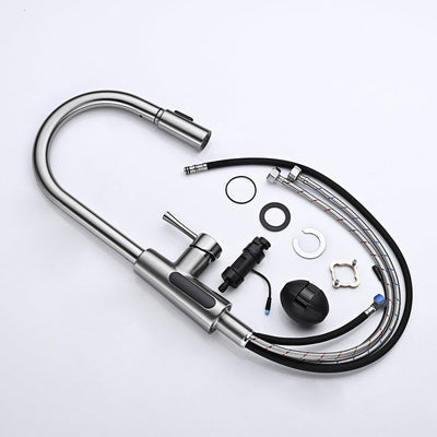 Metora Modern Pull-Down Kitchen Faucet with Temperature Display-KF2501