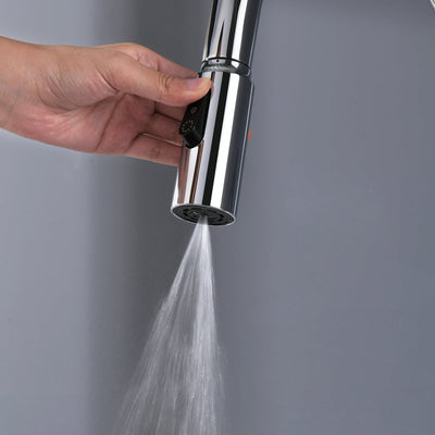 Metora Modern Pull-Down Kitchen Faucet with Temperature Display-KF2501