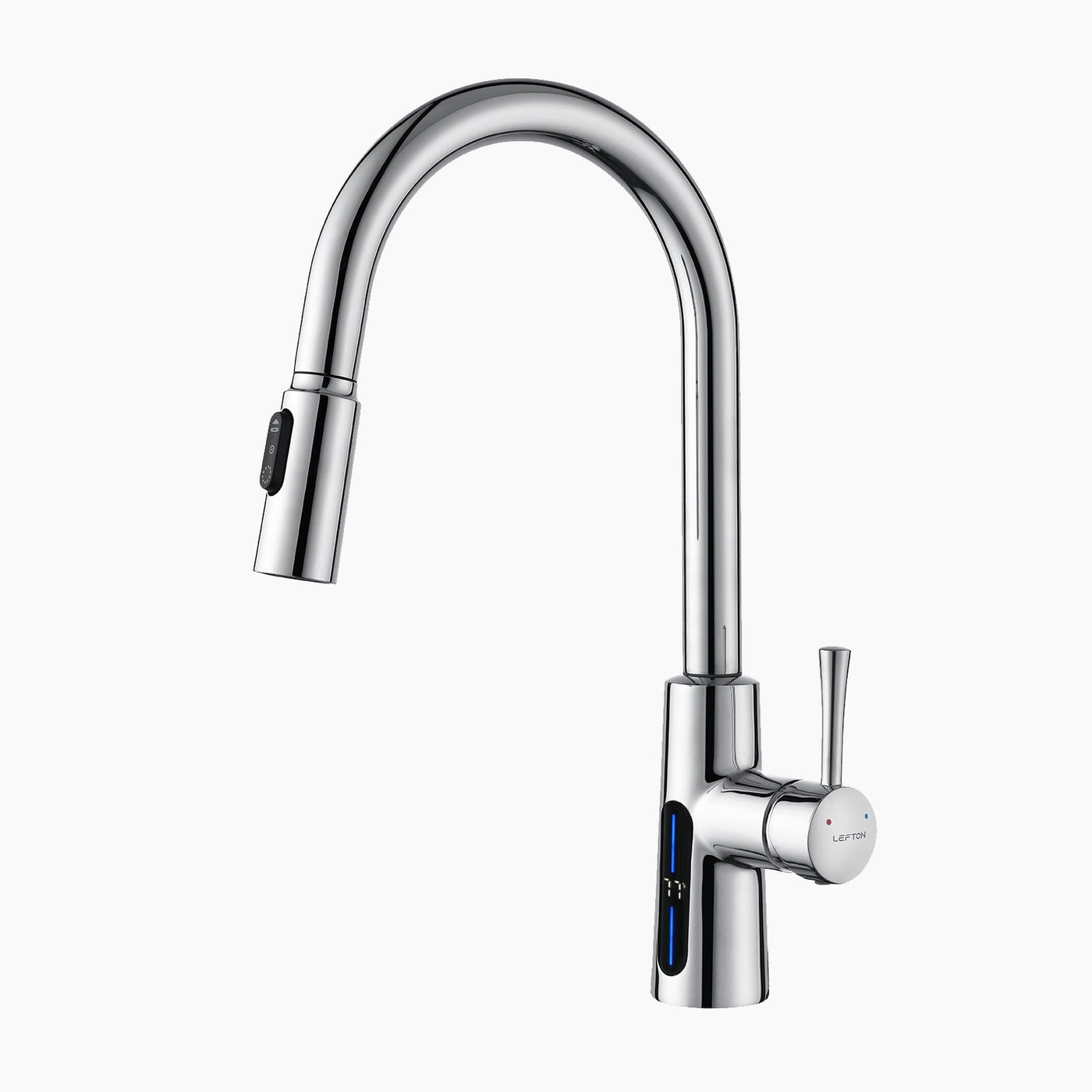 Metora Modern Pull-Down Kitchen Faucet with Temperature Display-KF2501
