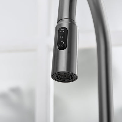 Metora Modern Pull-Down Kitchen Faucet with Temperature Display-KF2501