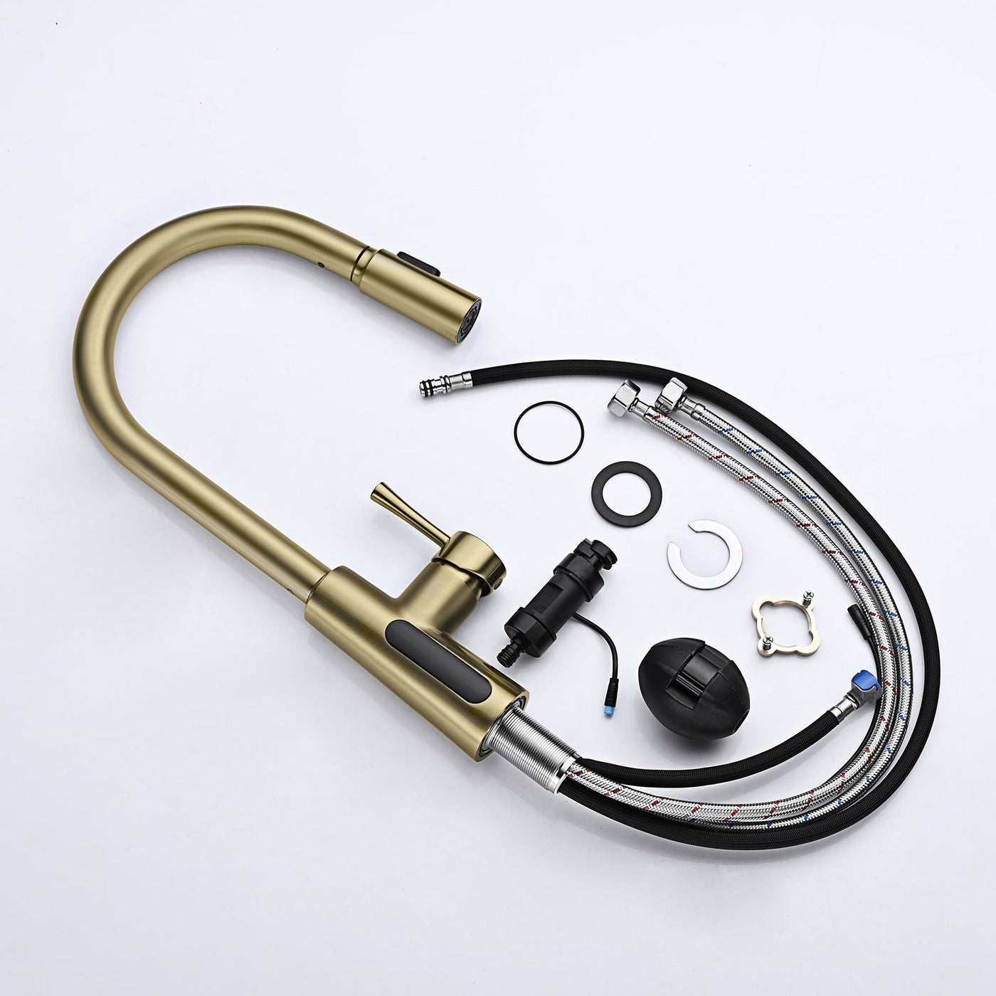 Metora Modern Pull-Down Kitchen Faucet with Temperature Display-KF2501