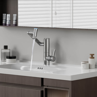 Metora Single-Hand 1080° Rotating Bathroom Built-in Filter Faucet With Temperature Display-BPF01