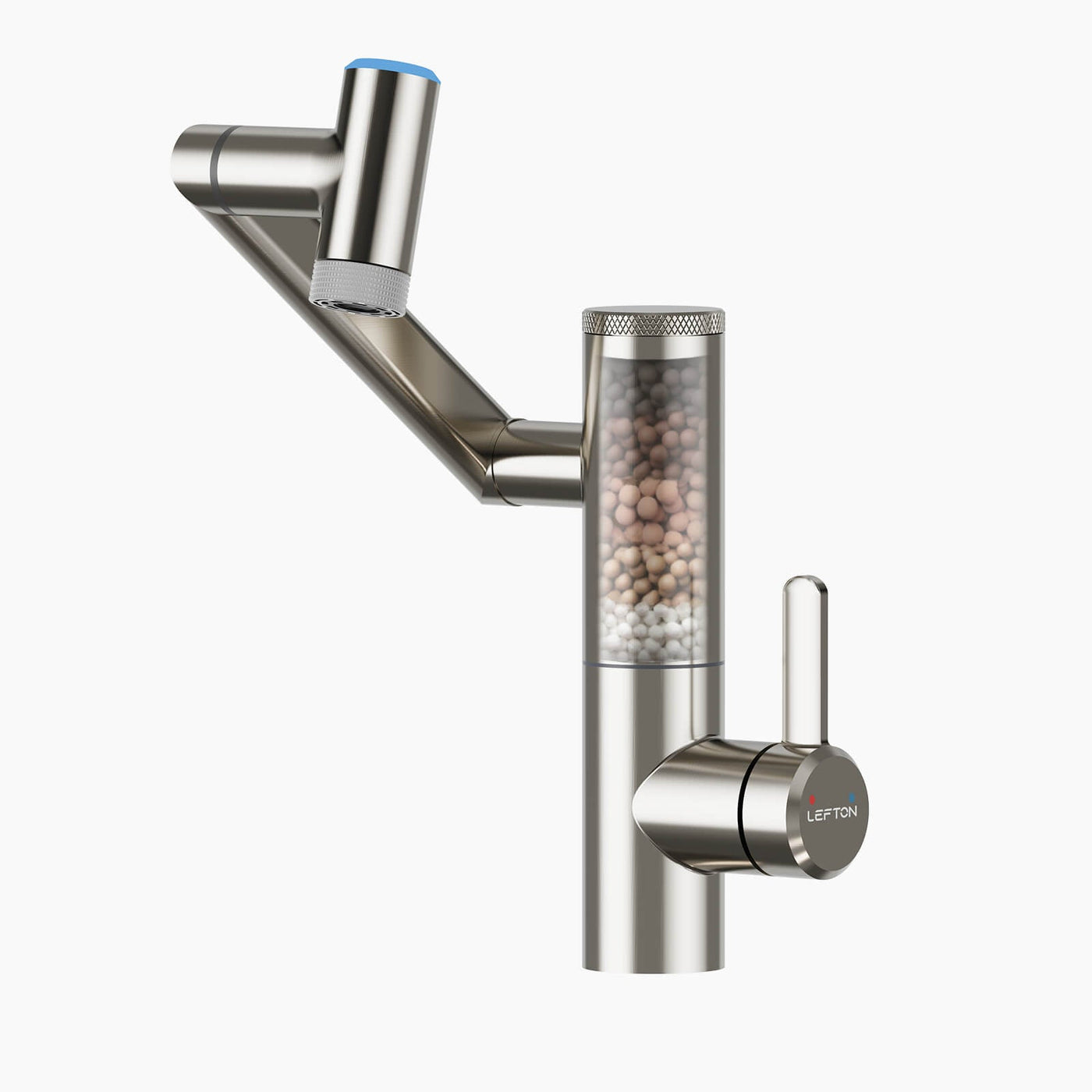 Metora Single-Hand 1080° Rotating Bathroom Built-in Filter Faucet With Temperature Display-BPF01