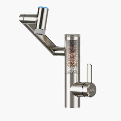 Metora Single-Hand 1080° Rotating Bathroom Built-in Filter Faucet With Temperature Display-BPF01