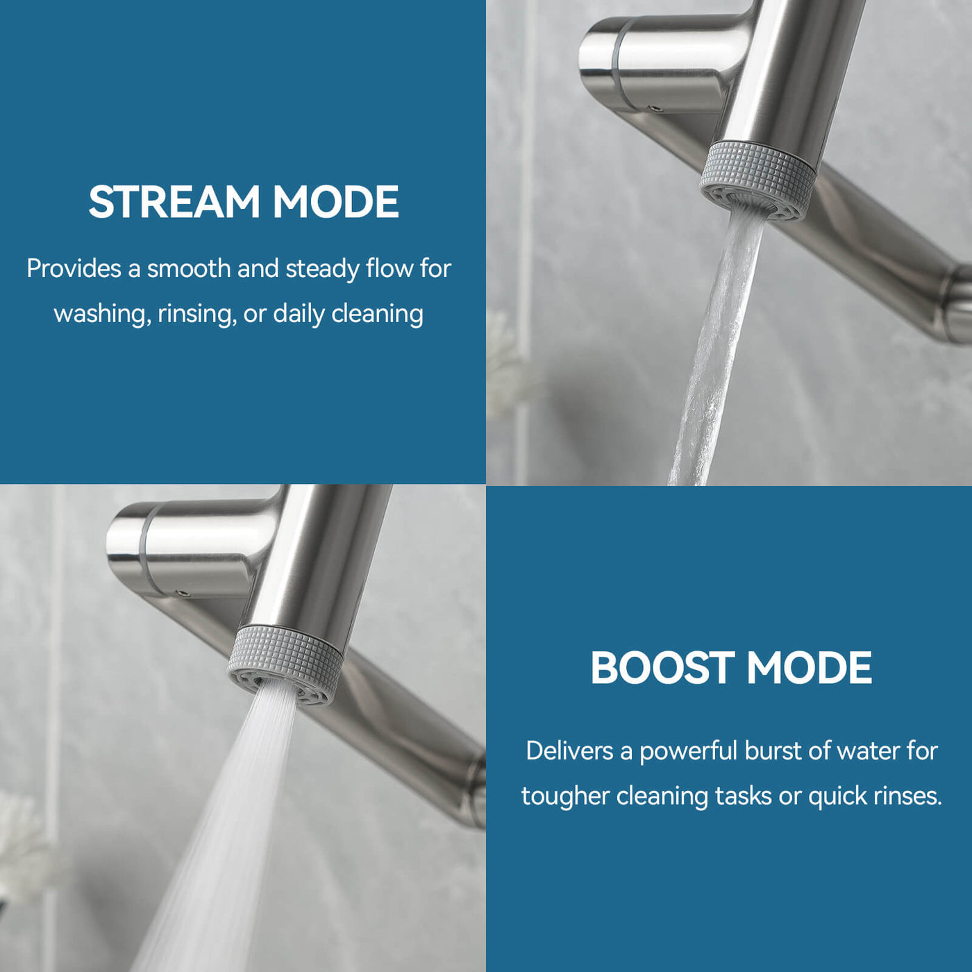 Metora Single-Hand 1080° Rotating Bathroom Built-in Filter Faucet With Temperature Display-BPF01