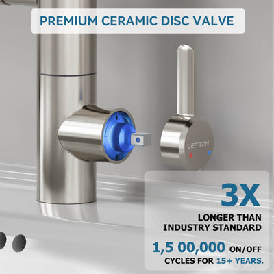 Metora Single-Hand 1080° Rotating Bathroom Built-in Filter Faucet With Temperature Display-BPF01