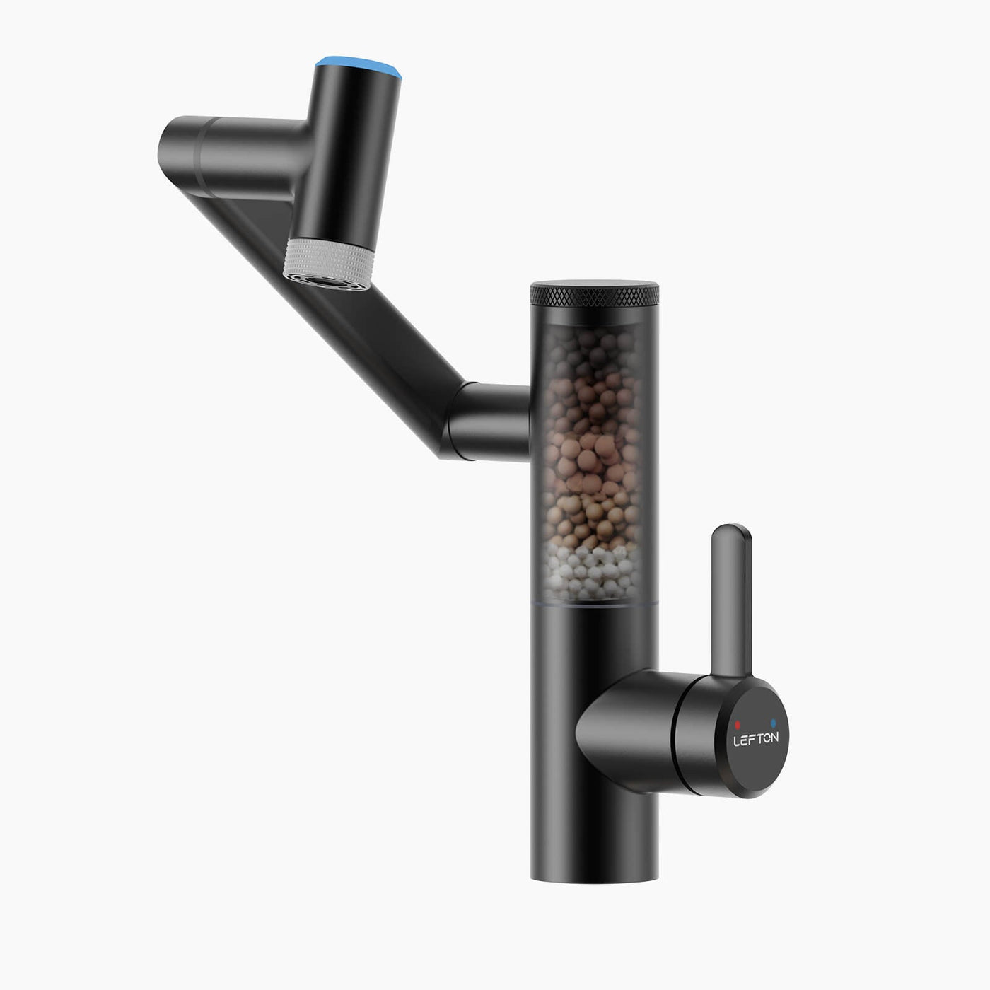 Metora Single-Hand 1080° Rotating Bathroom Built-in Filter Faucet With Temperature Display-BPF01