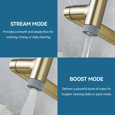 Metora Single-Hand 1080° Rotating Bathroom Built-in Filter Faucet With Temperature Display-BPF01