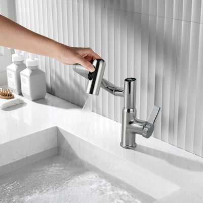 Metora Single-Hole Rotatable Faucet with Temperature Display-BF2204