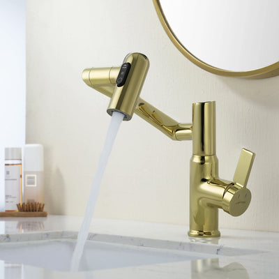 Metora Single-Hole Rotatable Faucet with Temperature Display-BF2204
