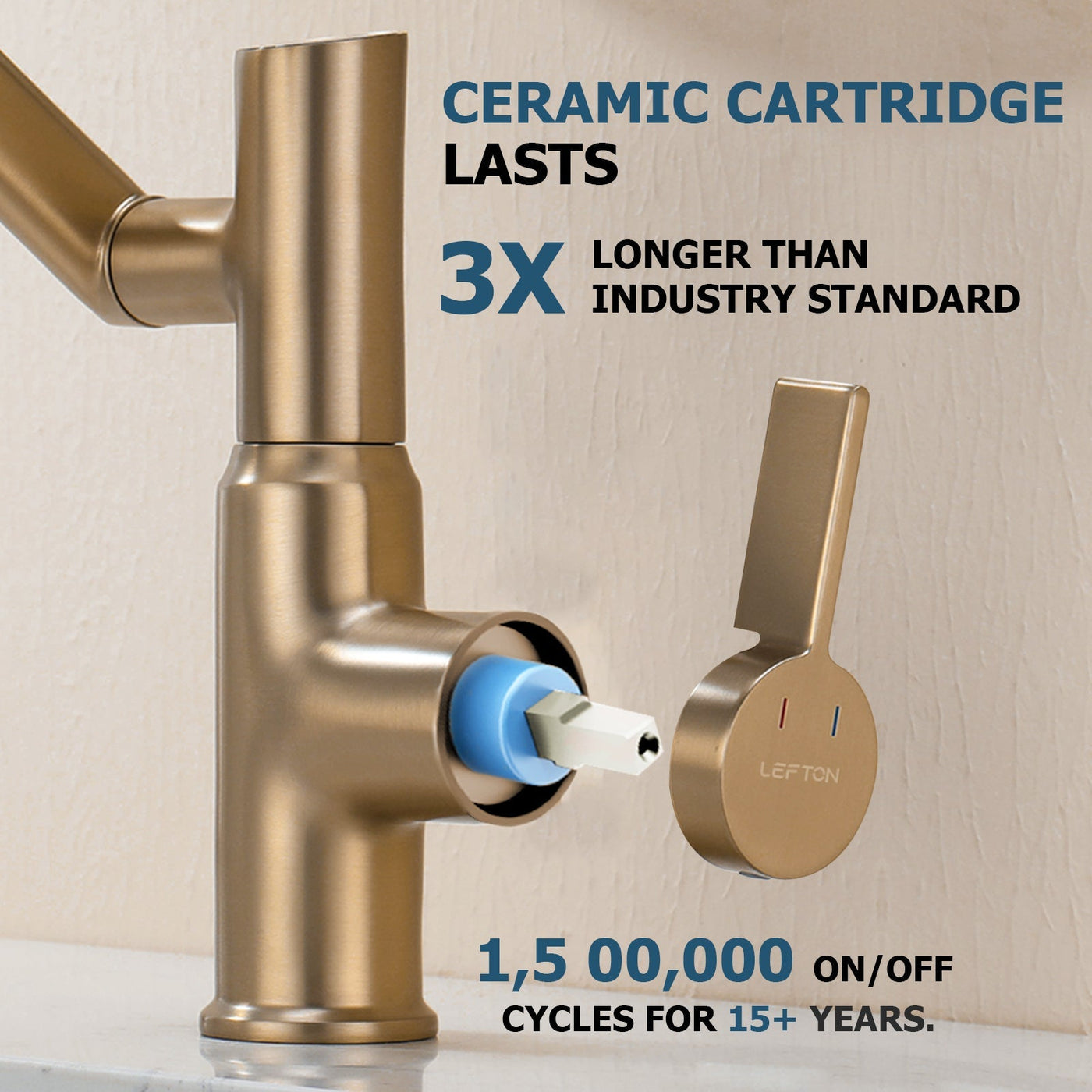 Metora Single-Hole Rotatable Faucet with Temperature Display-BF2204