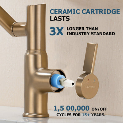 Metora Single-Hole Rotatable Faucet with Temperature Display-BF2204