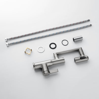 Metora Single-Hole Rotatable Faucet with Temperature Display-BF2204