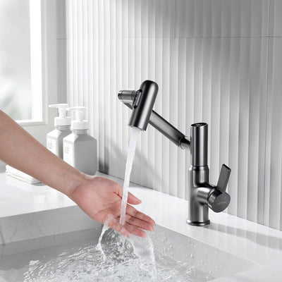 Metora Single-Hole Rotatable Faucet with Temperature Display-BF2204