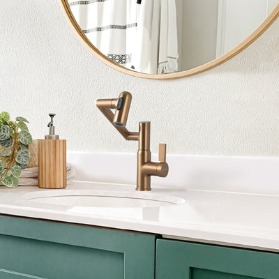 Metora Single-Hole Rotatable Faucet with Temperature Display-BF2204