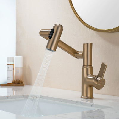 Metora Single-Hole Rotatable Faucet with Temperature Display-BF2204