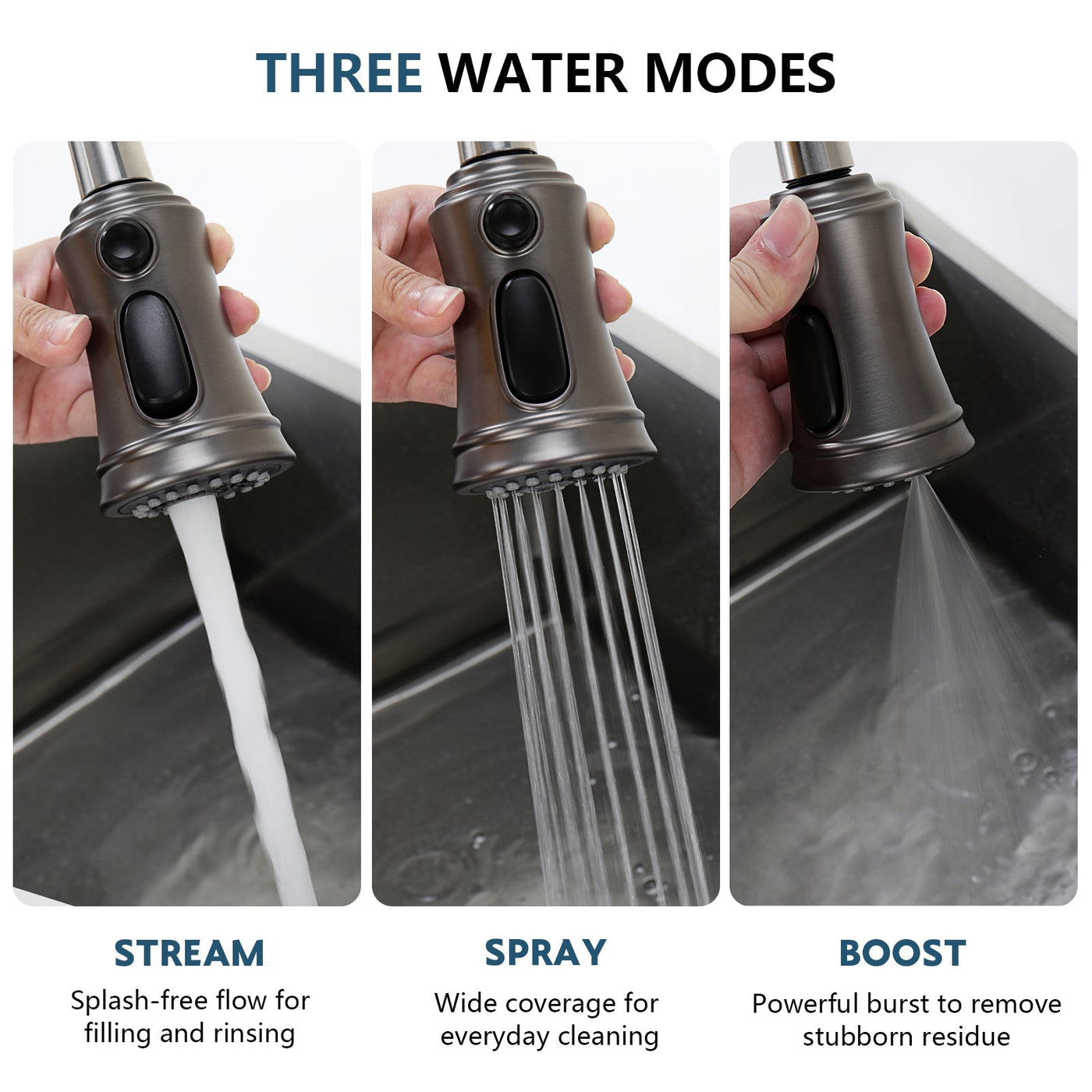 Metora Touchless Sensor & Pull-Down Kitchen Faucet - KF2210