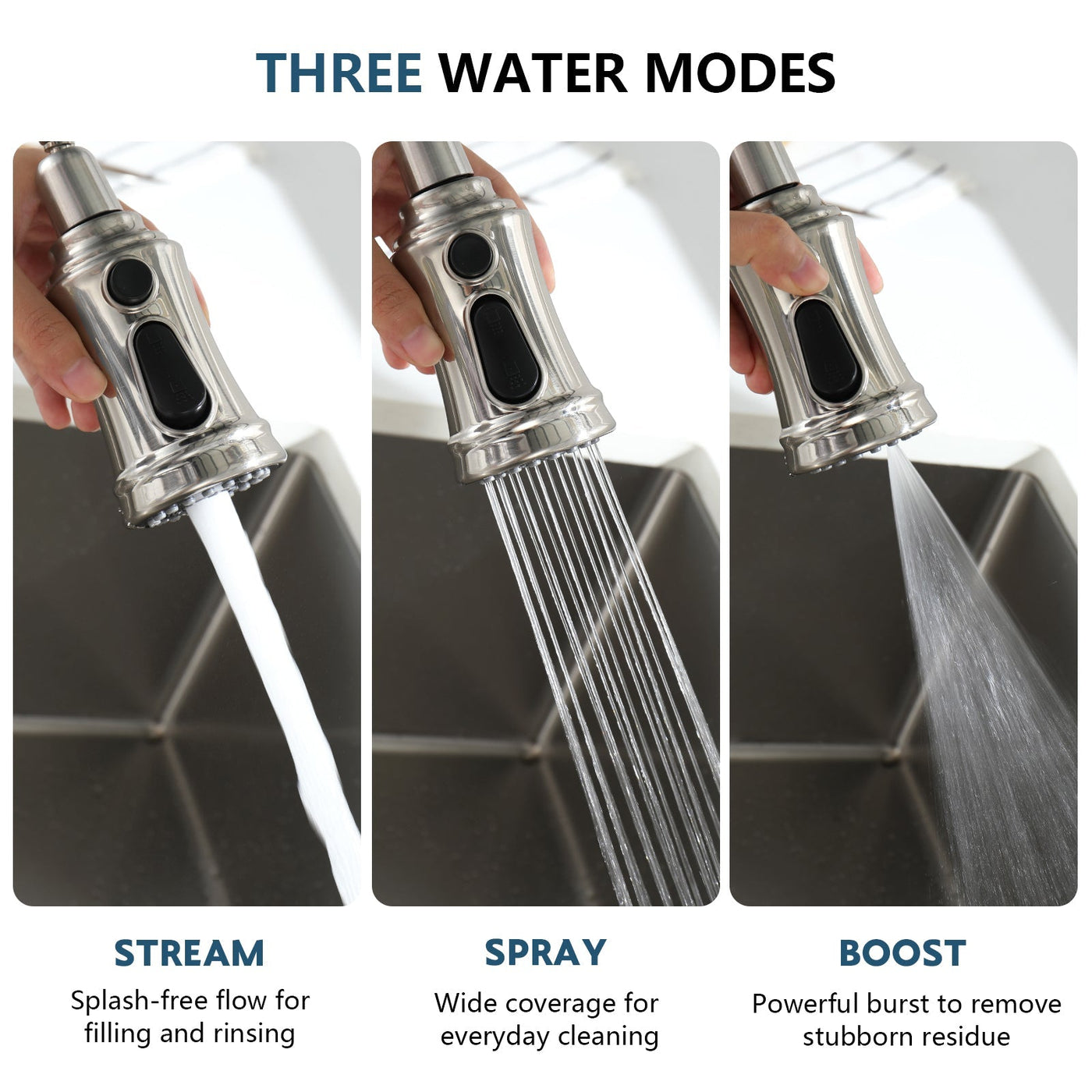 Metora Touchless Sensor & Pull-Down Kitchen Faucet - KF2210