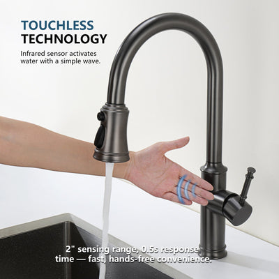 Metora Touchless Sensor & Pull-Down Kitchen Faucet - KF2210