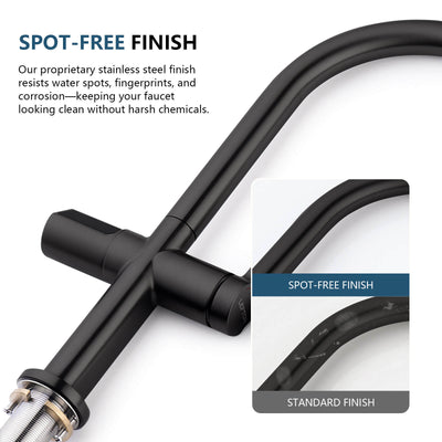 Metora Touchless Sensor & Pull-Down Kitchen Faucet with Temperature Display-KF2206