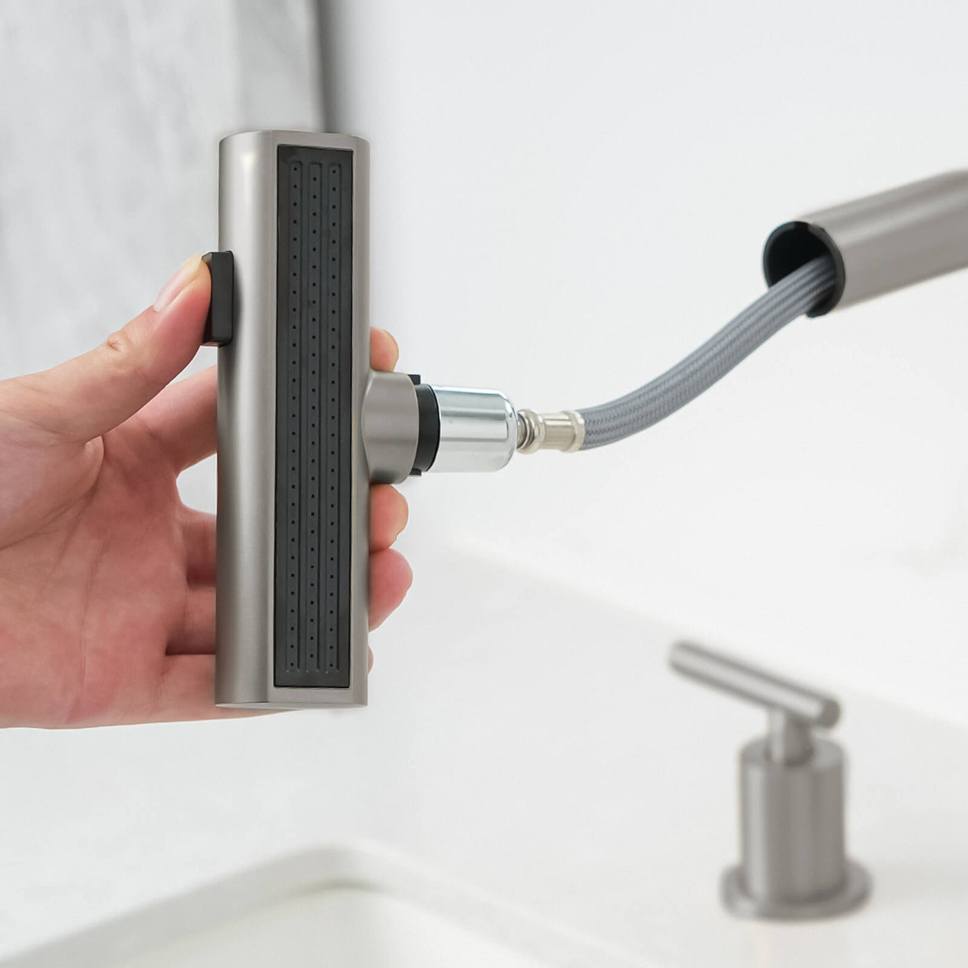 Metora Two-Handle Widespread Waterfall & Pull-Out Bathroom Faucet with Temperature Display-BFWS2401