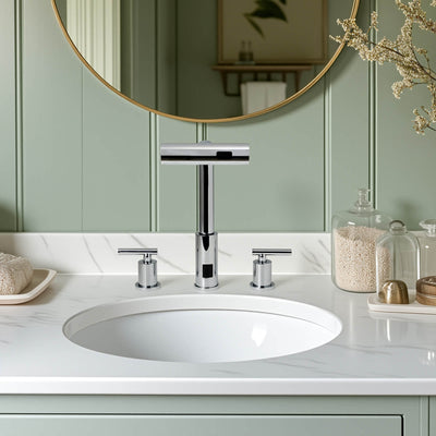 Metora Two-Handle Widespread Waterfall & Pull-Out Bathroom Faucet with Temperature Display-BFWS2401