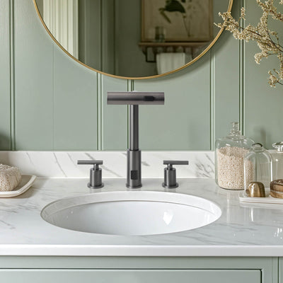 Metora Two-Handle Widespread Waterfall & Pull-Out Bathroom Faucet with Temperature Display-BFWS2401