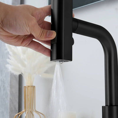 Recertified-Metora Two-Handle Widespread Waterfall & Pull-Out Bathroom Faucet with Temperature Display-BFWS2401-US