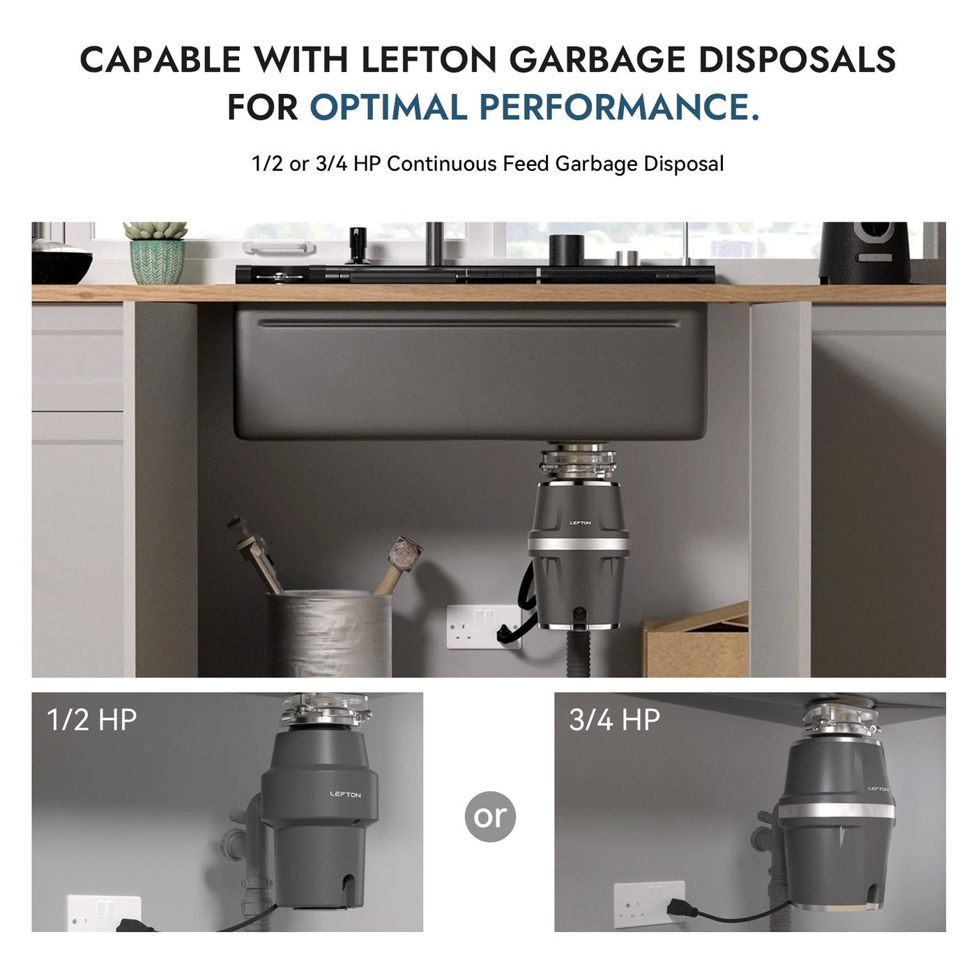 Metora Waterfall Workstation Kitchen Sink Set With Digital Temperature Display-KS2204