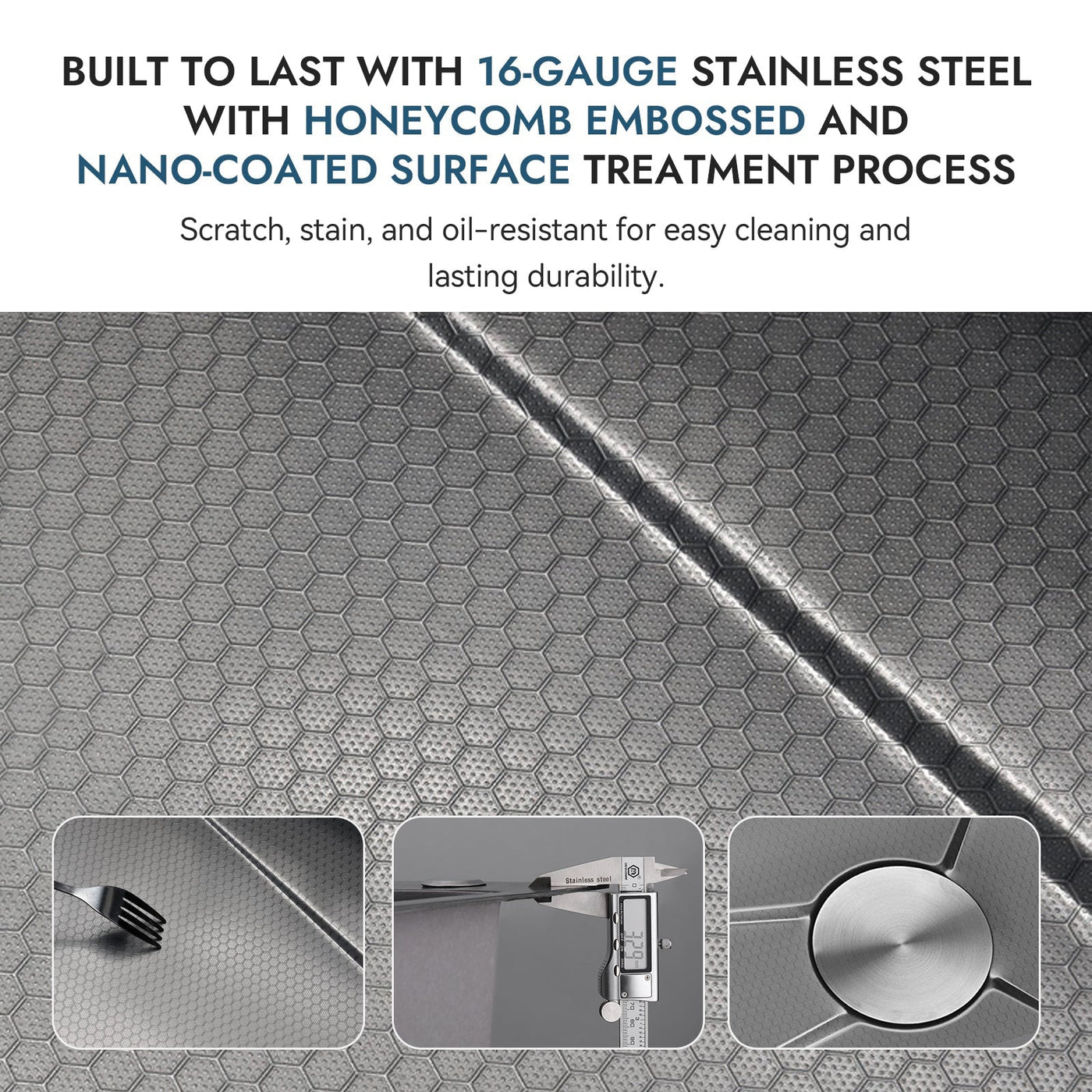 Metora Waterfall Workstation Kitchen Sink Set With Digital Temperature Display-KS2204