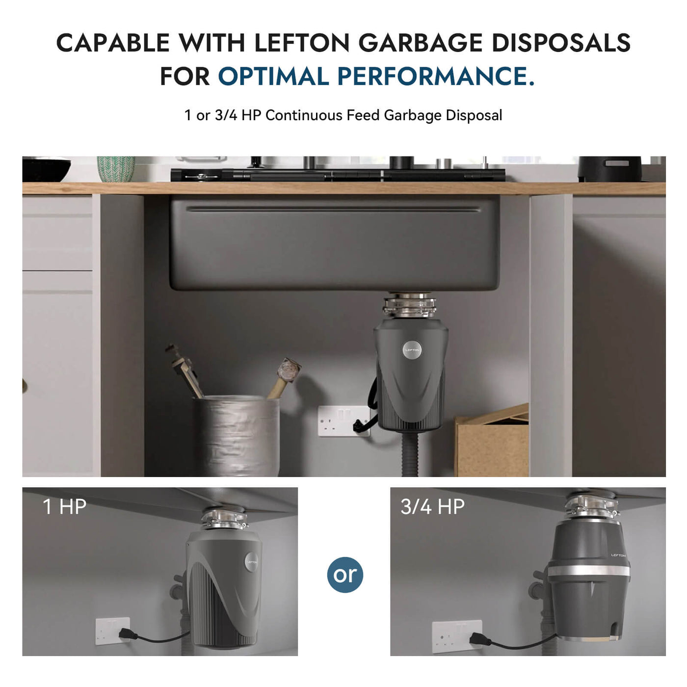 Metora Two Waterfall Faucets Kitchen Sink with Digital Temperature Display & LED Lighting-KS2206