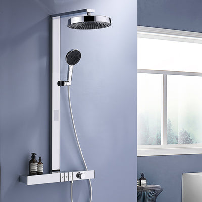 Metora Thermostatic Shower System with Rainfall Showerhead & Digital Temperature Display-RSS2301