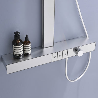 Metora Thermostatic Shower System with Rainfall Showerhead & Digital Temperature Display-RSS2301